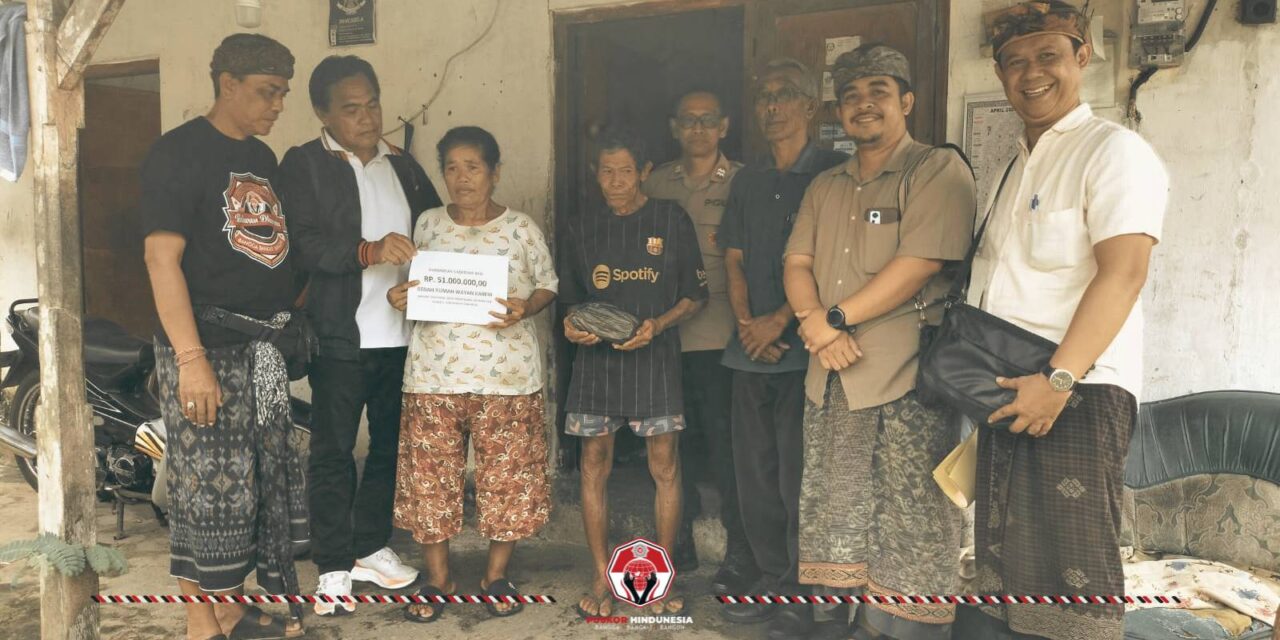 Gubernur Bali Respon Cepat, Puskor Hindunesia Fasilitasi Bantuan Bedah Rumah Rp 51 Juta di Tabanan