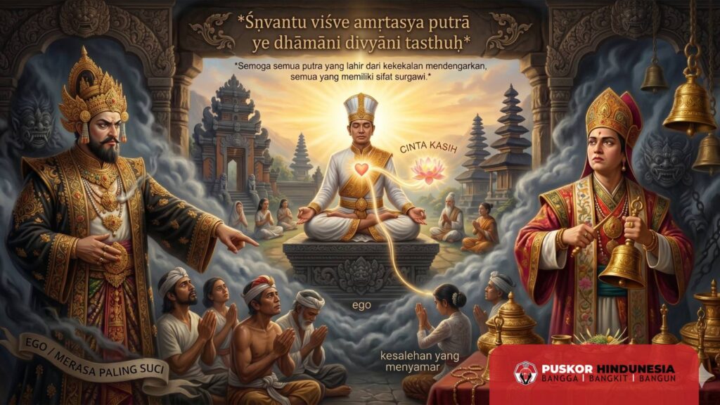 Semoga Semua Putra Yang Lahir dari Kekekalan Mendengarkan Semua Yang Memiliki Sifat Surgawi