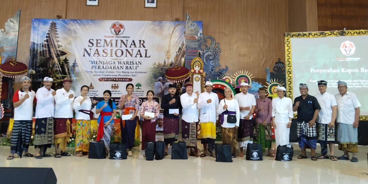 Puskor Hindunesia Salurkan Bantuan untuk Panti Asuhan Hindu se-Bali – Kepedulian Sosial Disela Seminar Nasional