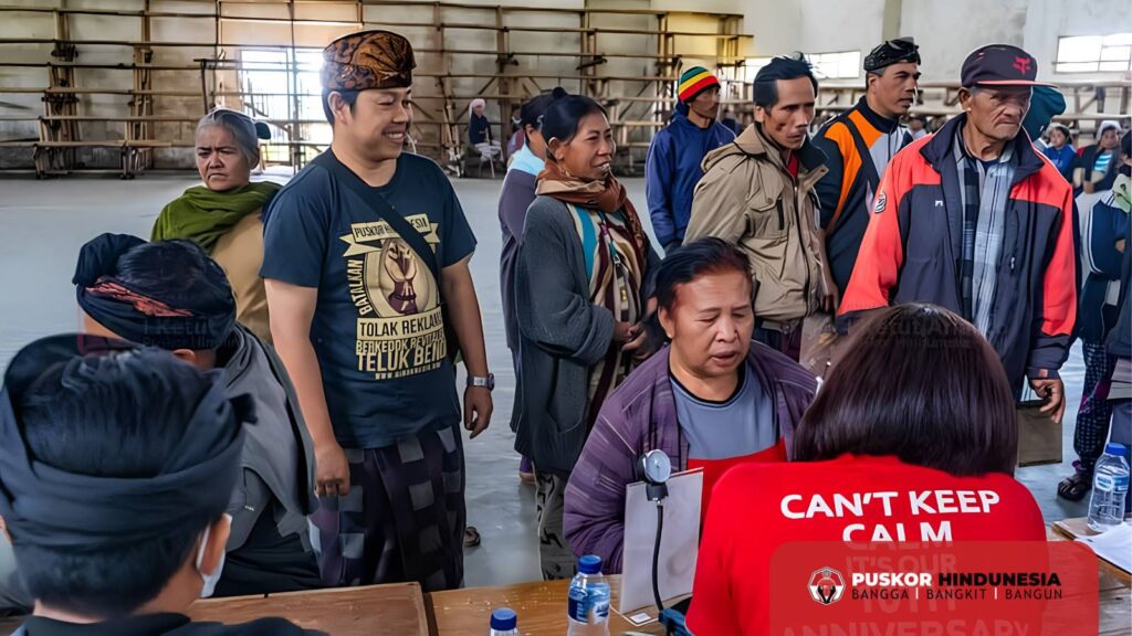 Cek Kesehatan yang dilakukan oleh Puskor Hindunesia
