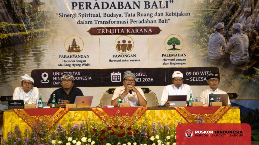 Jero Duuran Batur paling kiri sebagai narasumber pada sesi Diskusi