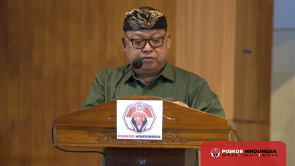 Kepala Badan Kesbangpol Provinsi Bali saat membacakan Sambutan Gubernur Bali