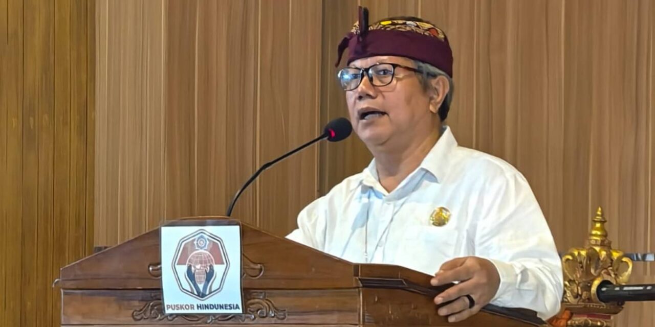 Ketua Umum Puskor Hindunesia Serukan Bali Sebagai Cagar Spiritual Dunia dalam Seminar Nasional di UNHI