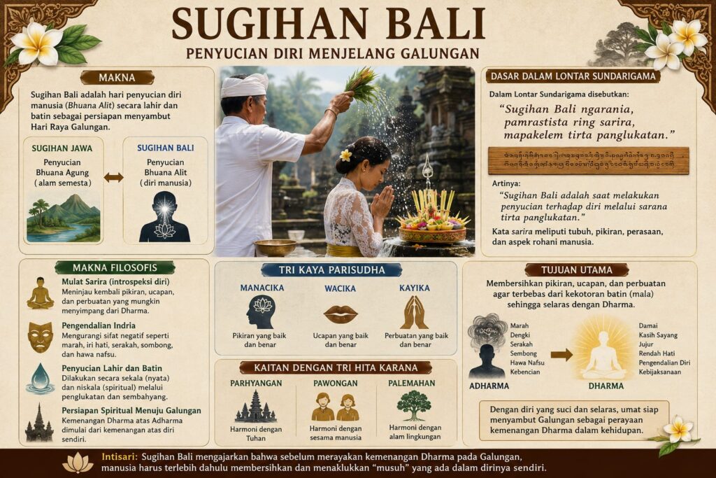 Intisari Sugihan Bali dalam Grafis