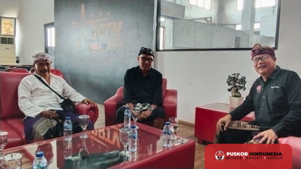 Ketua Umum Dekornas Puskor Hindunesia Diterima Audensi Bali Post Group ABG Satria Naradha