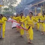 Sekaa Kawitan Dharma Nusantara Ngayah Menari di Pura Kahyangan Jagat Bukit Dharma Durga Kutri – Diiringi Sekaa Gong Istri Sekar Puri Geriya Petak Gianyar