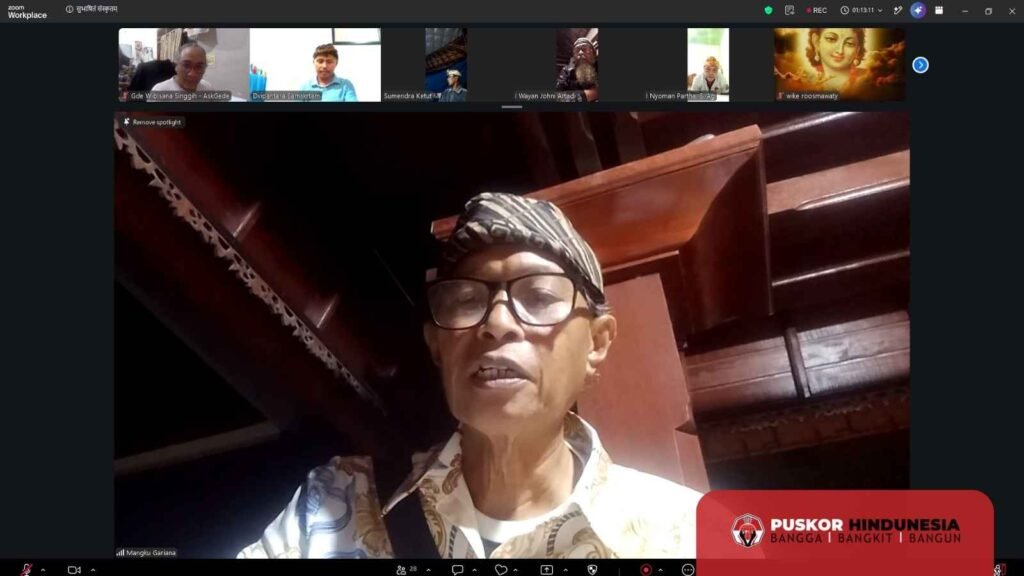 Jro Mangku Gariana Canggu - Peserta Kelas Belajar Aksara Bali Kuno