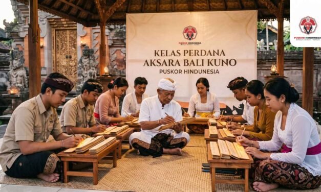 Menjaga Nadi Peradaban: Kelas Aksara Bali Kuno, Peneguhan Pilar Hindunesia dan Sinergi Pendidikan SMP-SMA