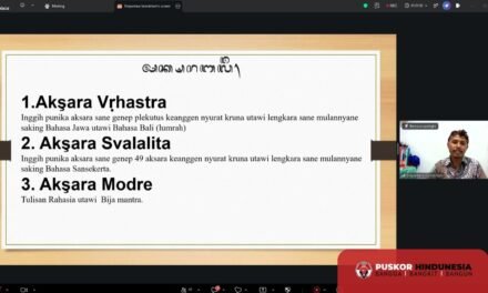 Merawat Memori Peradaban: Dirjen Bimas Hindu Buka Kelas Perdana Aksara Bali Kuno Bersama Puskor Hindunesia dan Yayasan Dvipantara Samskrtam