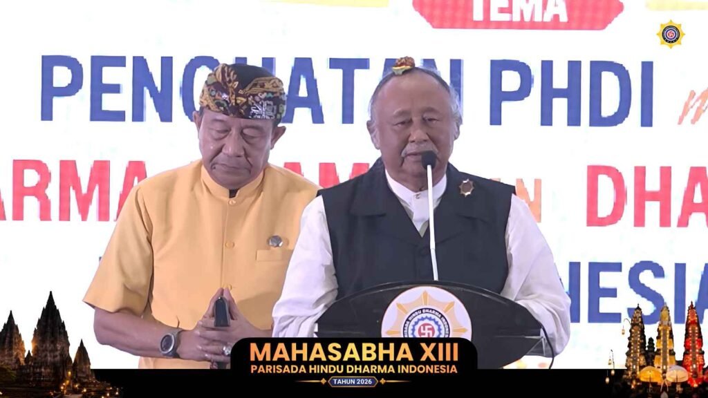 Doa Pembuka oleh Dharma Adyaksa PHDI Pusat, Ida Pedanda Nabe Gede Bang Buruan Manuaba