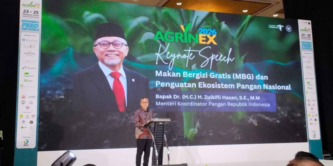 Menko Zulkifli Hasan Tekankan Swasembada Pangan di Pembukaan Agrinex Expo 2026, Kadin dan Pelaku Usaha Dukung Penuh