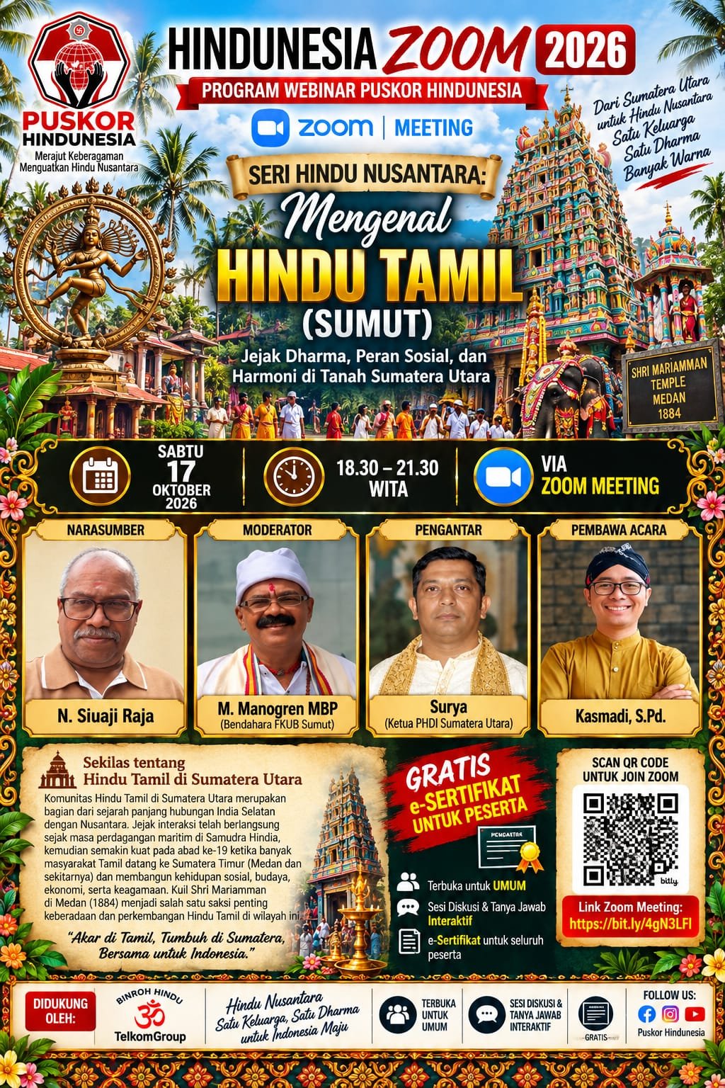 Mengenal Hindu Tamil Sumatera Utara