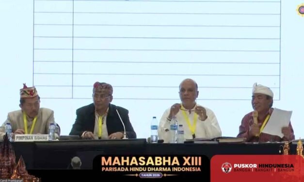 Tiga Pimpinan Tertinggi PHDI Masa Bakti 2026-2031 Resmi Ditetapkan di Mahasabha XIII
