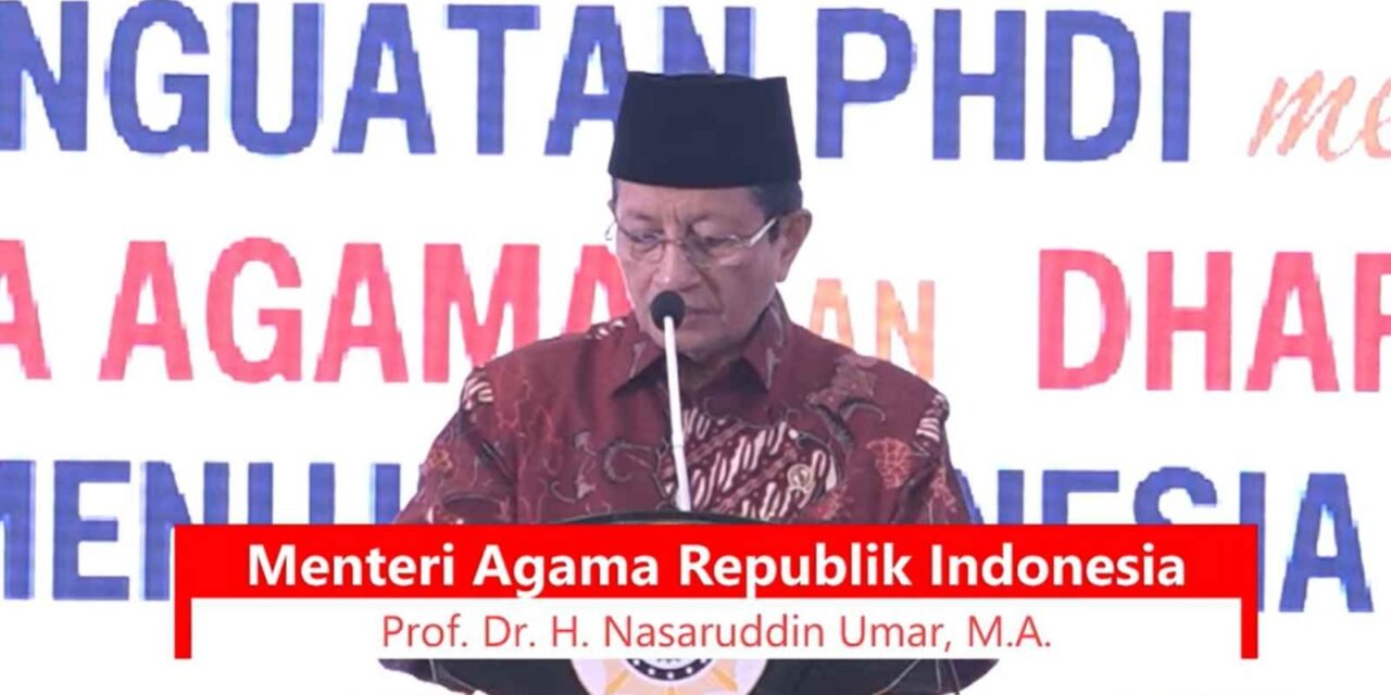 Liputan Khusus: Gagaskan “Kurikulum Cinta”, Menag Nasaruddin Umar Buka Wawasan Keberagaman di Mahasabha XIII PHDI