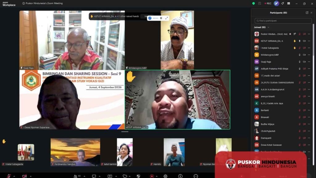 Sesi Diskusi Yang Diawali Pertanyaan Dari Bapak Dewa Nyoman Supariasa dan Ketut Wirama