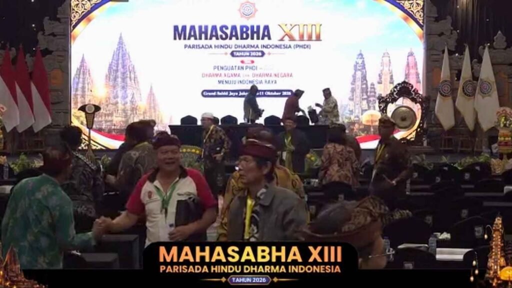 Suasana Di Akhir Sidang Paripurna hari Kedua Mahasabha XIII PHDI