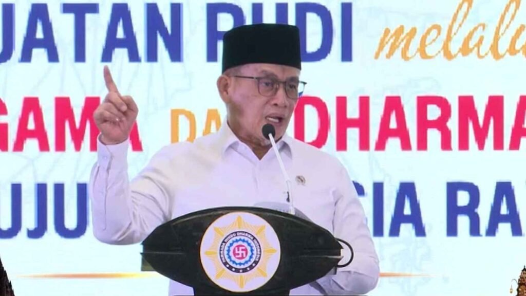 Wakil Menteri Agama Memberikan Sambutan Sekaligus Menutup Mahasabha XIII PHDI 2026